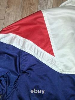 Super RARE Vintage Late 80's Early 90s Nike Red White Blue Zip Track Jacket XL