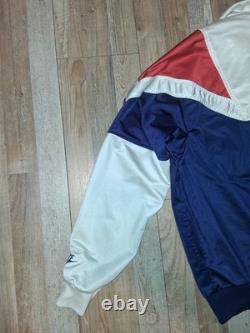 Super RARE Vintage Late 80's Early 90s Nike Red White Blue Zip Track Jacket XL