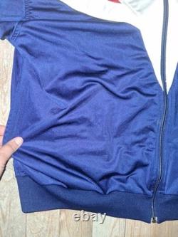Super RARE Vintage Late 80's Early 90s Nike Red White Blue Zip Track Jacket XL
