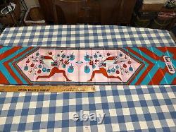 Super RARE Vintage Print Peter Max 70s Silk Scarf LONG 14.5x64 appx. VERY GOOD