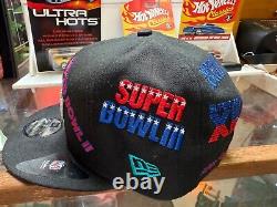 Super RARE Vintage Style New Era NFL Superbowl Snapback Cap Hat New Old Stock