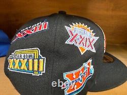 Super RARE Vintage Style New Era NFL Superbowl Snapback Cap Hat New Old Stock