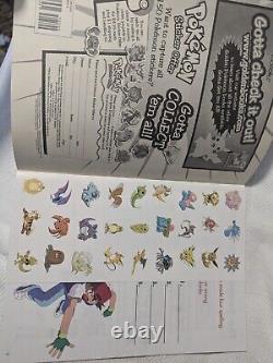 Super RARE Vintage Unused POKÉMON Spelling Challenge Grade 3 Stickers Workbook