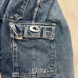 Super RARE Vintage Y2K Blue Denim Cargo Interstate Jorts 30 Waist