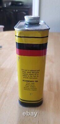 Super RARE vintage Pennzoil Outboard Motor Oil Nos Unopened can