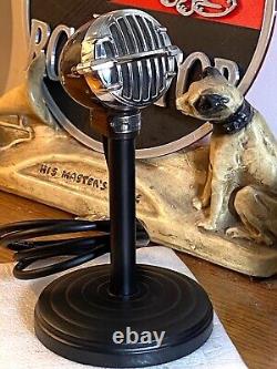 Super Rare 1940's ASTATIC LAB CORP Model A Microphone, working withstand & cable