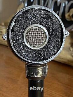 Super Rare 1940's ASTATIC LAB CORP Model A Microphone, working withstand & cable