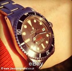 Super Rare 1969 Vintage Rolex Red Submariner 1680 Mk2 Meter First Tropical Dial
