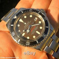 Super Rare 1969 Vintage Rolex Red Submariner 1680 Mk2 Meter First Tropical Dial