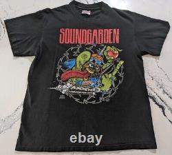 Super Rare 1991 VTG Soundgarden Badmotorfinger Promo Shirt Single Stitch Grunge