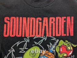 Super Rare 1991 VTG Soundgarden Badmotorfinger Promo Shirt Single Stitch Grunge