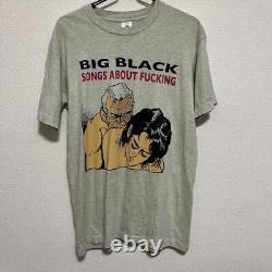 Super Rare 90s Big Black T-Shirt VINTAGE