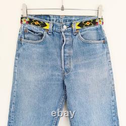 Super Rare 90s Vintage Upcycled Beaded Levi's Jeans ASO Rachel Green in Friends