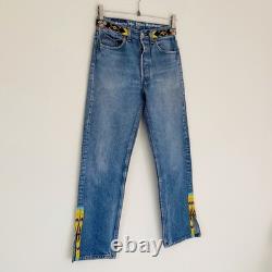 Super Rare 90s Vintage Upcycled Beaded Levi's Jeans ASO Rachel Green in Friends