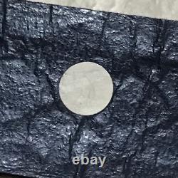 Super Rare, Authentic Vintage Chanel Matelassé Silk Belt Dark Blue
