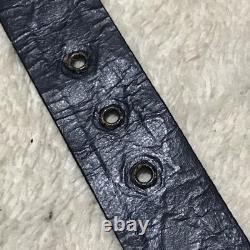 Super Rare, Authentic Vintage Chanel Matelassé Silk Belt Dark Blue