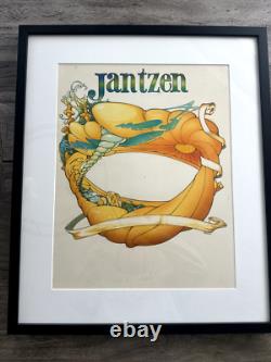 Super Rare! Bill Ogden Vintage Jantzen Surf Ad Hand-Drawn Color Template 1970's