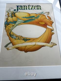 Super Rare! Bill Ogden Vintage Jantzen Surf Ad Hand-Drawn Color Template 1970's