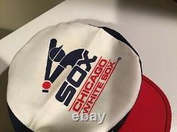 Super Rare Box Of 12 Vintage 80's Chicago White Sox Painter Style Hats Neverworn