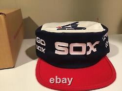 Super Rare Box Of 12 Vintage 80's Chicago White Sox Painter Style Hats Neverworn