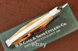 Super Rare Case XX USA Amber Vintage Bone Russlock Knife 2004 V61953l Ss (35749)