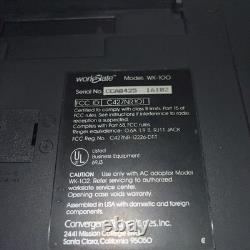Super Rare Convergent Workslate WK-100 Vintage Portable Computer Working Read