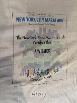 Super Rare Finisher Vintage 1985 New York City Marathon Shirt Medium 1985 80s