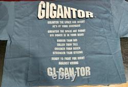 Super Rare GIGANTOR VINTAGE T-Shirt CHANGES Brand-Tetsujin- 1993 2-Side Design