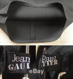 Super Rare! Jean Paul GAULTIER Corset Design Lace-up Vintage Skirt 9(M) Black