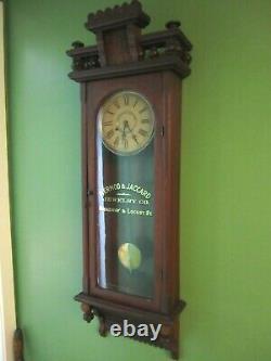 Super Rare Kroeber Regulator No. 48 Advertising Wall Clock, St. Louis, MO