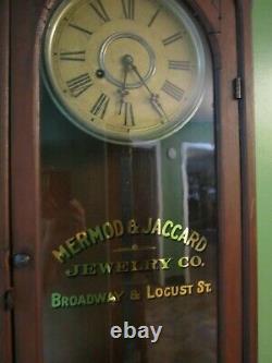 Super Rare Kroeber Regulator No. 48 Advertising Wall Clock, St. Louis, MO