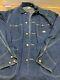 Super Rare Lee 91-J lot vintage sanforized union made denim chore jacket 1960