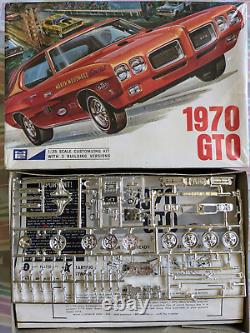 Super Rare! Lnib Original Vintage Mpc 1970 Pontiac Gto Kit Sealed-bag C@@l