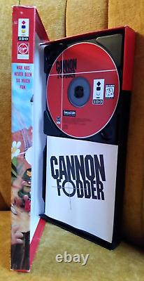 Super Rare Long Box Cannon Fodder 3DO Vintage Video Game Complete! Goldstar