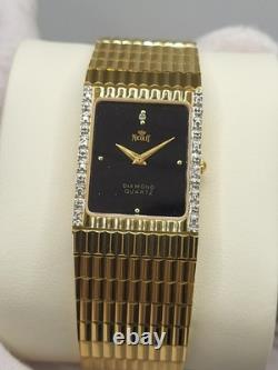 Super Rare MINT Armand Nicolet DIAMOND Tank Unisex Vintage watch 28 X 23mm