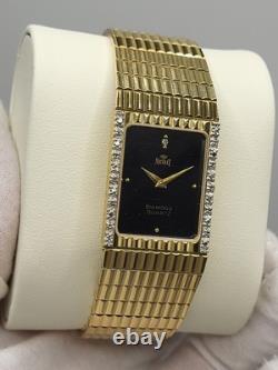 Super Rare MINT Armand Nicolet DIAMOND Tank Unisex Vintage watch 28 X 23mm