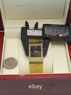Super Rare MINT Armand Nicolet DIAMOND Tank Unisex Vintage watch 28 X 23mm