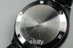 Super Rare MINT Vintage Seiko 5 Actus Automatic 7019-5130 Black Watch JAPAN