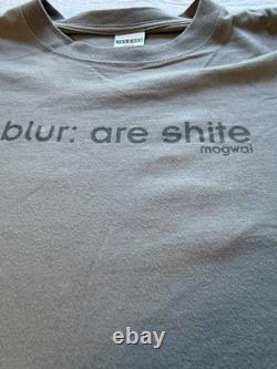 Super Rare MOGWAI BLUR ARE SHITE True Vintage T Shirt L Jerzees