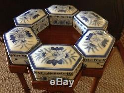 Super Rare Maitland Smith Side Occasional Table Vintage & Ceramic Boxes