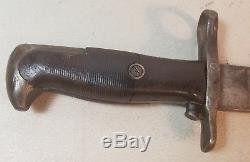 Super Rare Maker Wt Vintage Ww2 M1 Bayonet 11 Knife Dated 1942 68b