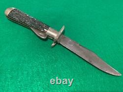 Super Rare Marbles Perfect Stag Handled Safety Knife 1913 To 1935 Vintage