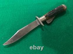 Super Rare Marbles Perfect Stag Handled Safety Knife 1913 To 1935 Vintage