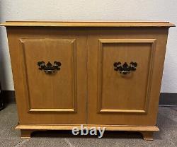 Super Rare Mid Century Vintage University TMS-2 Console Cabinet Stereo Speakers