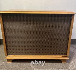 Super Rare Mid Century Vintage University TMS-2 Console Cabinet Stereo Speakers