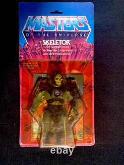 Super Rare Motu Skeletor 8-back Euro Card Vintage He-man Moc 1981