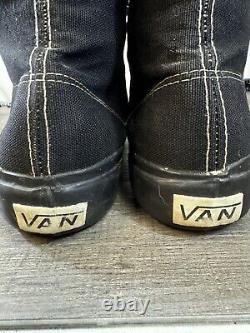 Super Rare Museum Vtg 1960's Van Doren Black Sk8 Hi Top Vans Skateboard Shoes