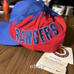 Super Rare New York Rangers Vintage Snap-Back Nike Sports Specialty Hat Wave