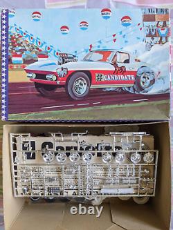 Super Rare! Original Vintage Amt The Candidate 1967 Corvette Kit Complete