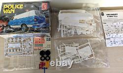 Super Rare! Original-issue Vintage Amt Chevy Police Van Kit Sealed Bag Nib